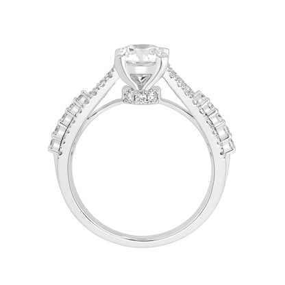 1.5 Ct Lab Grown Diamond Engagement Ring 925 Silver - Dewberry Diamonds