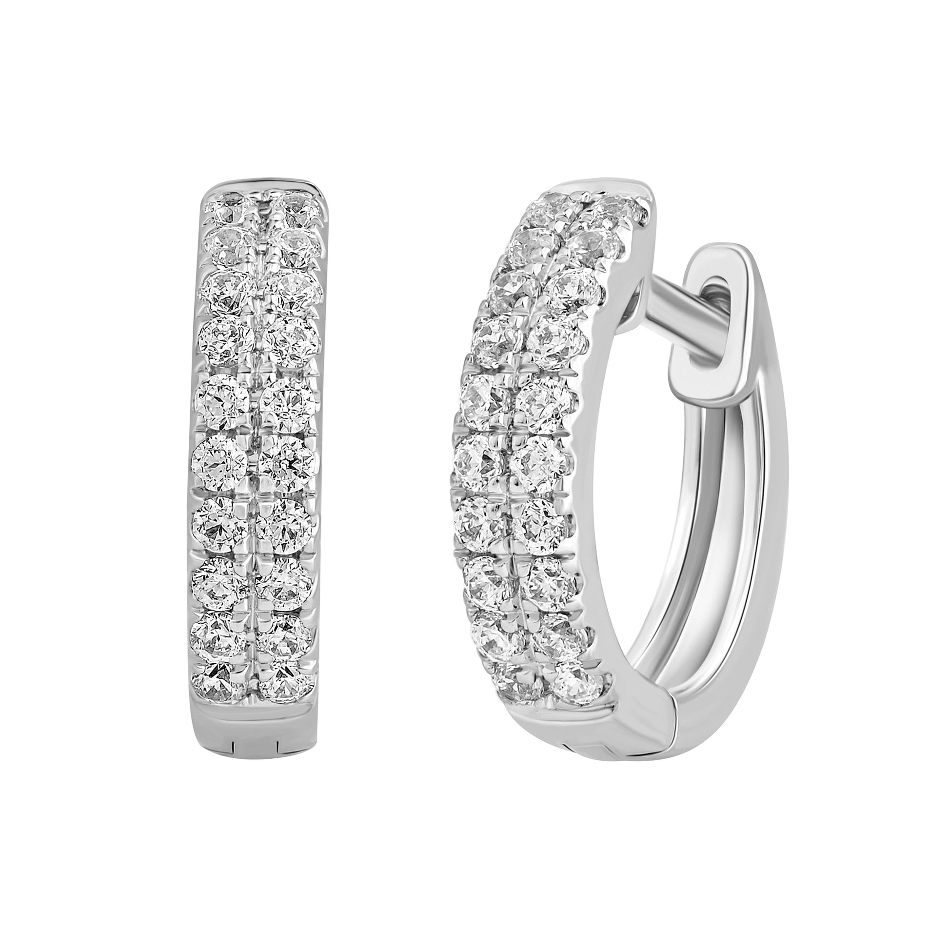 1/5 Ct Lab Grown Diamond Huggie Hoop Earrings - Dewberry Diamonds