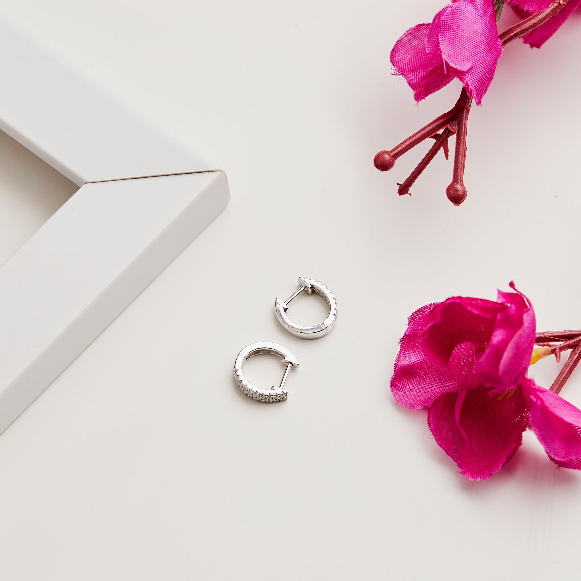 1/5 Ct Lab Grown Diamond Huggie Hoop Earrings - Dewberry Diamonds