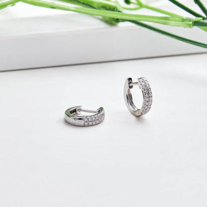 1/5 Ct Lab Grown Diamond Huggie Hoop Earrings - Dewberry Diamonds