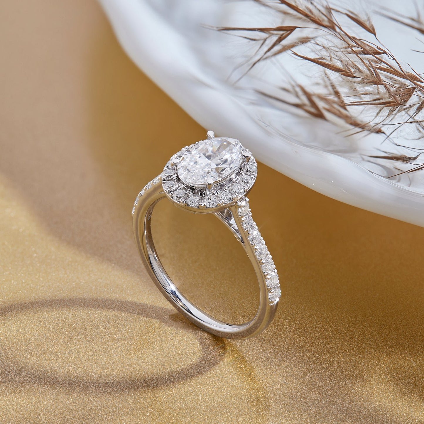 1.5 Cttw 925 Sterling Silver Solitaire with Side Accent Diamond Ring - Dewberry Diamonds