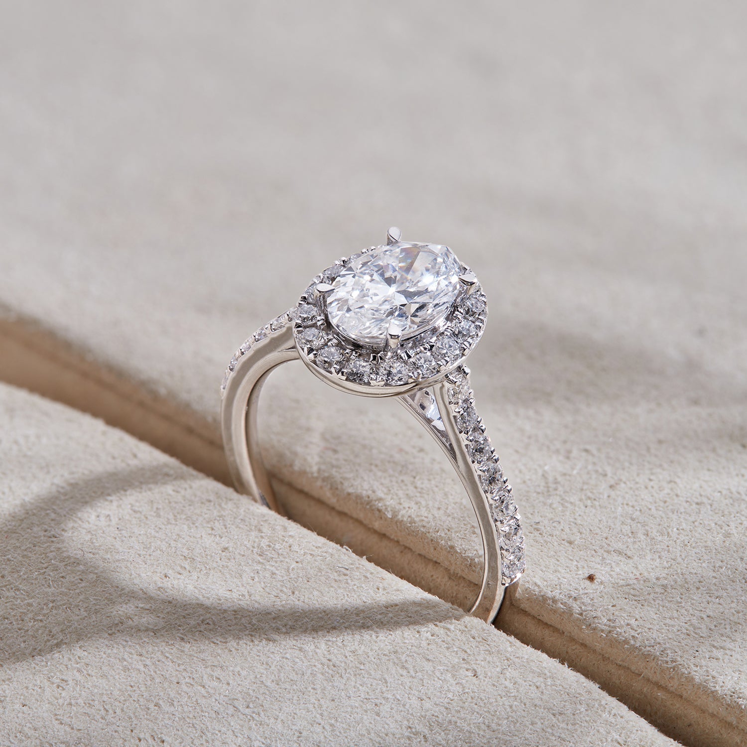 1.5 Cttw 925 Sterling Silver Solitaire with Side Accent Diamond Ring - Dewberry Diamonds