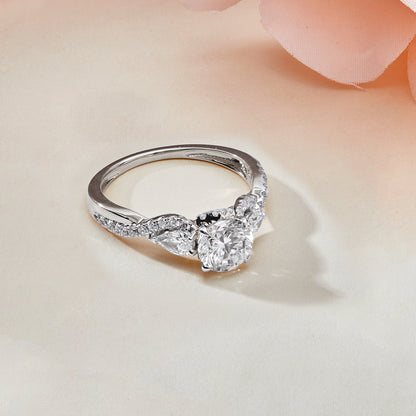 1.50 CT Lab Grown Diamond Three Stone Engagement Ring - Dewberry Diamonds
