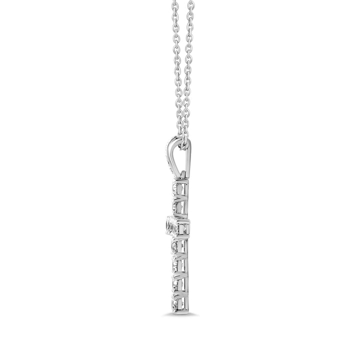 1.87 Ct Religious Cross Pendant Necklace 925 Silver - Dewberry Diamonds