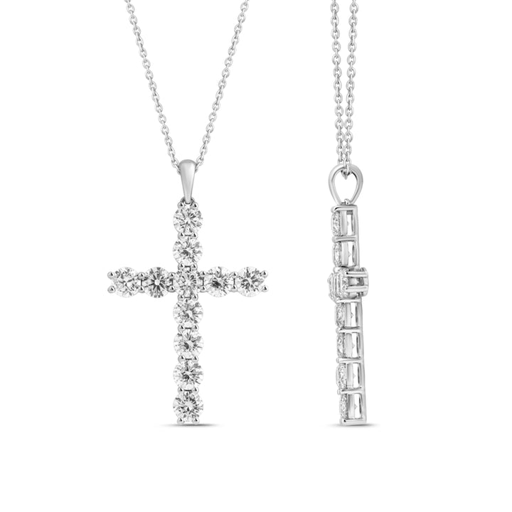 1.95 Ct Diamond 925 Silver Cross Pendant - Dewberry Diamonds