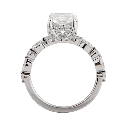 Emerald Cut Lab Grown Diamond Engagement Ring