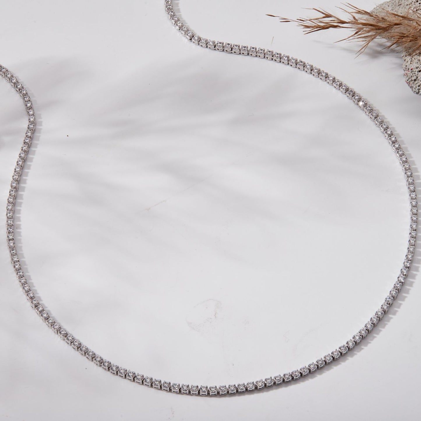 Lab Grown Diamond Women's Tennis Necklace