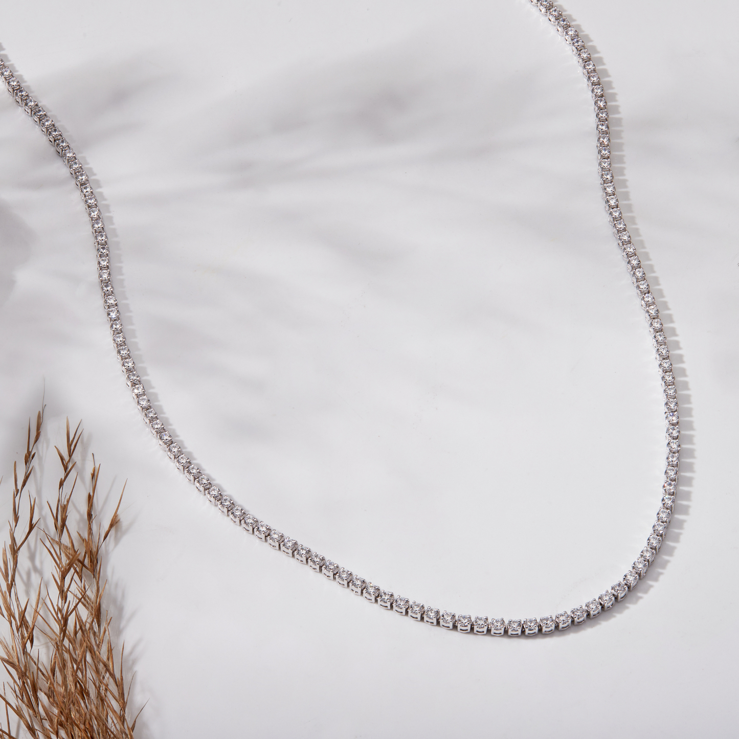 Lab Grown Diamond Women's Tennis Necklace