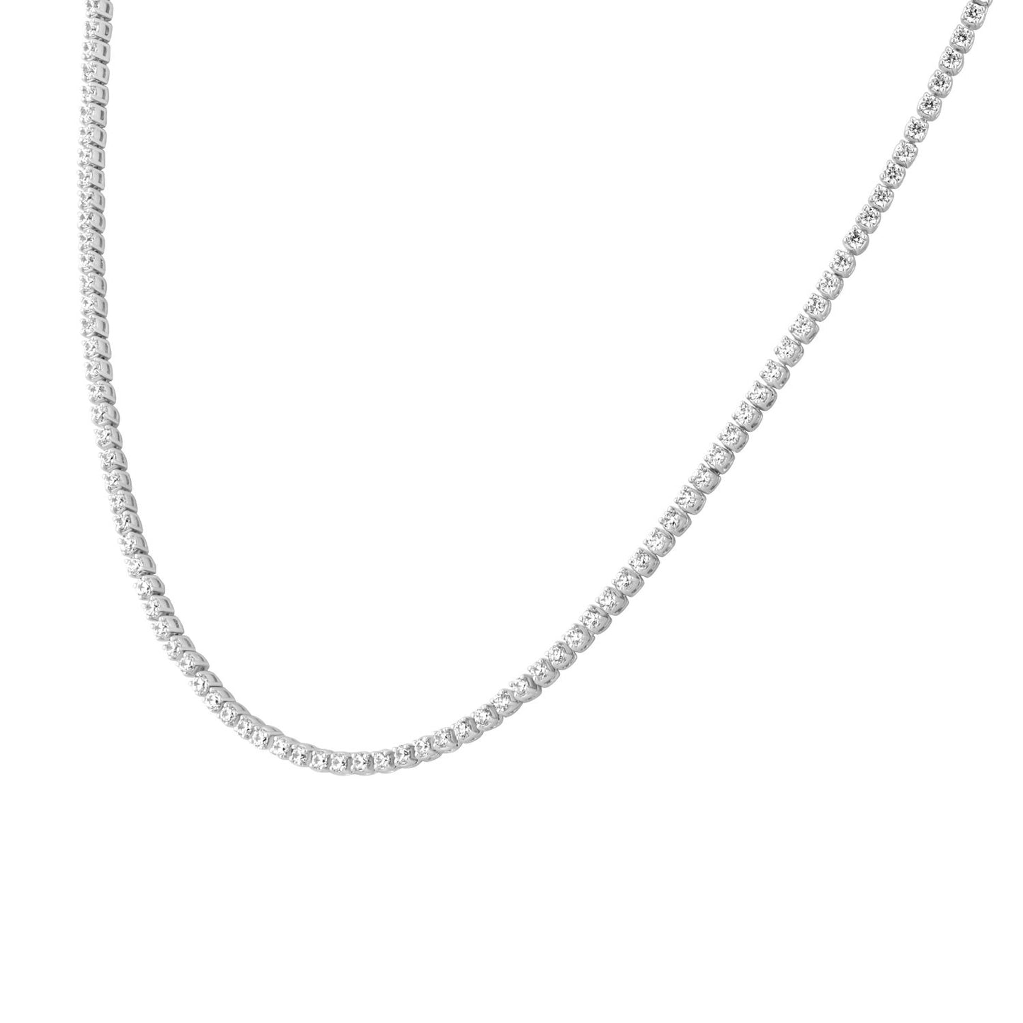 Lab Grown Diamond Women's Tennis Necklace