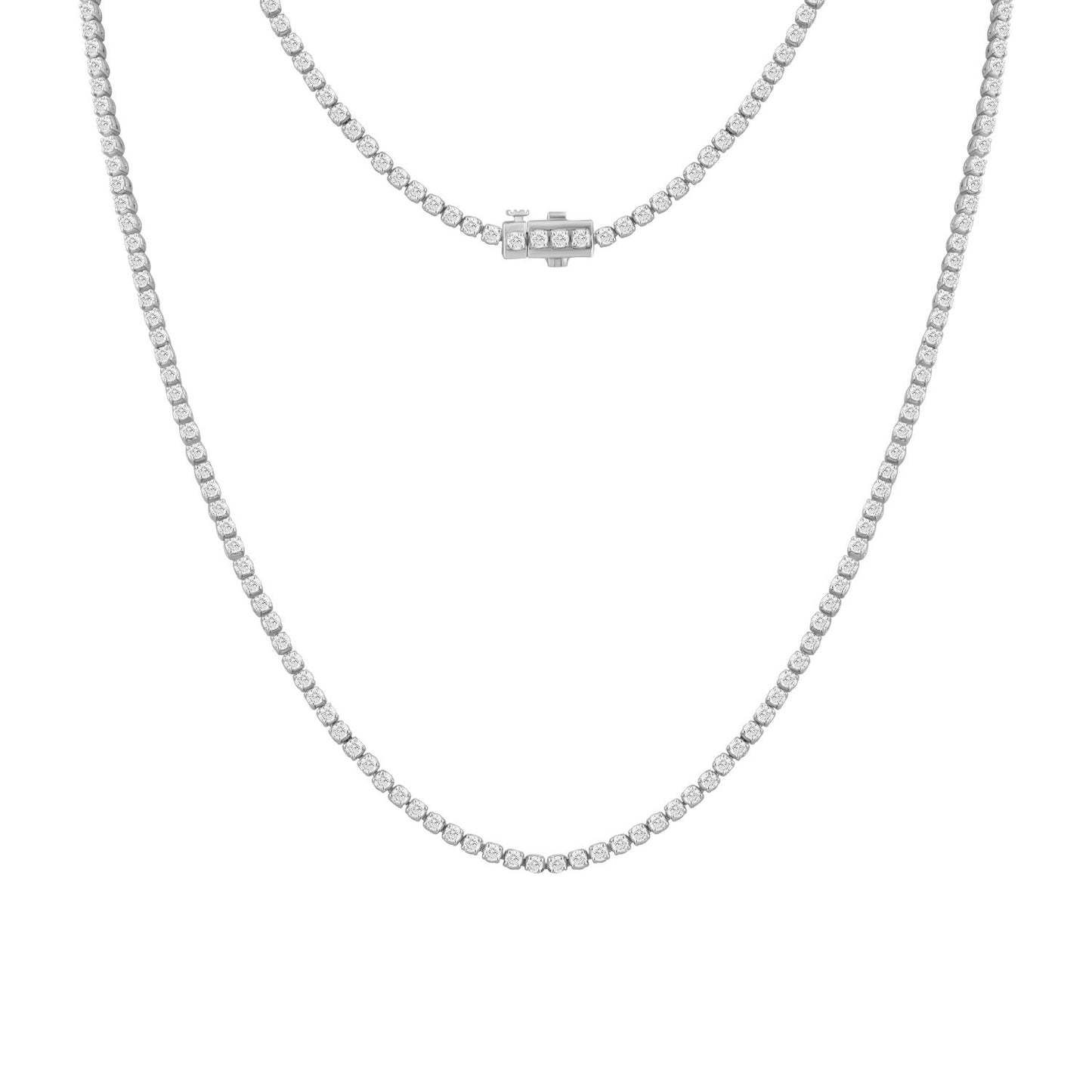 Lab Grown Diamond Women's Tennis Necklace