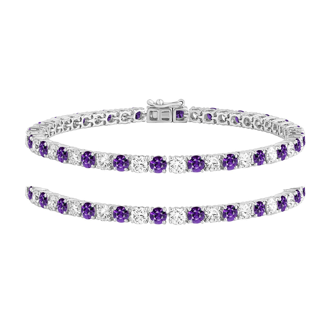 7.50 Ct Amethyst &amp; Diamond Women&