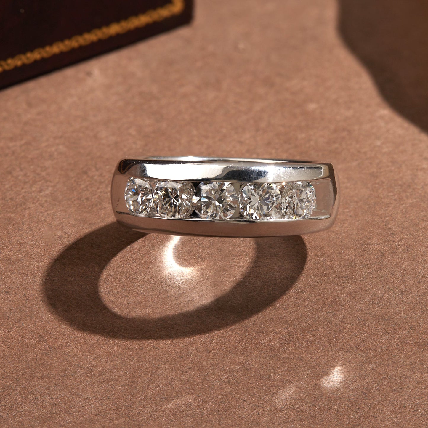925 Silver 2.50 CT Men’s Diamond Wedding Band - Dewberry Diamonds