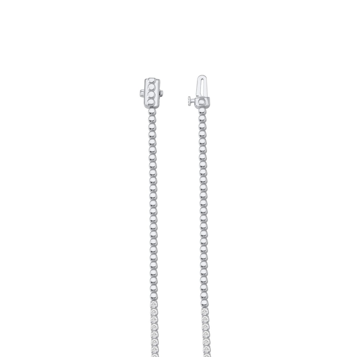 925 Silver Lab Grown Diamond Tennis Necklace - Dewberry Diamonds