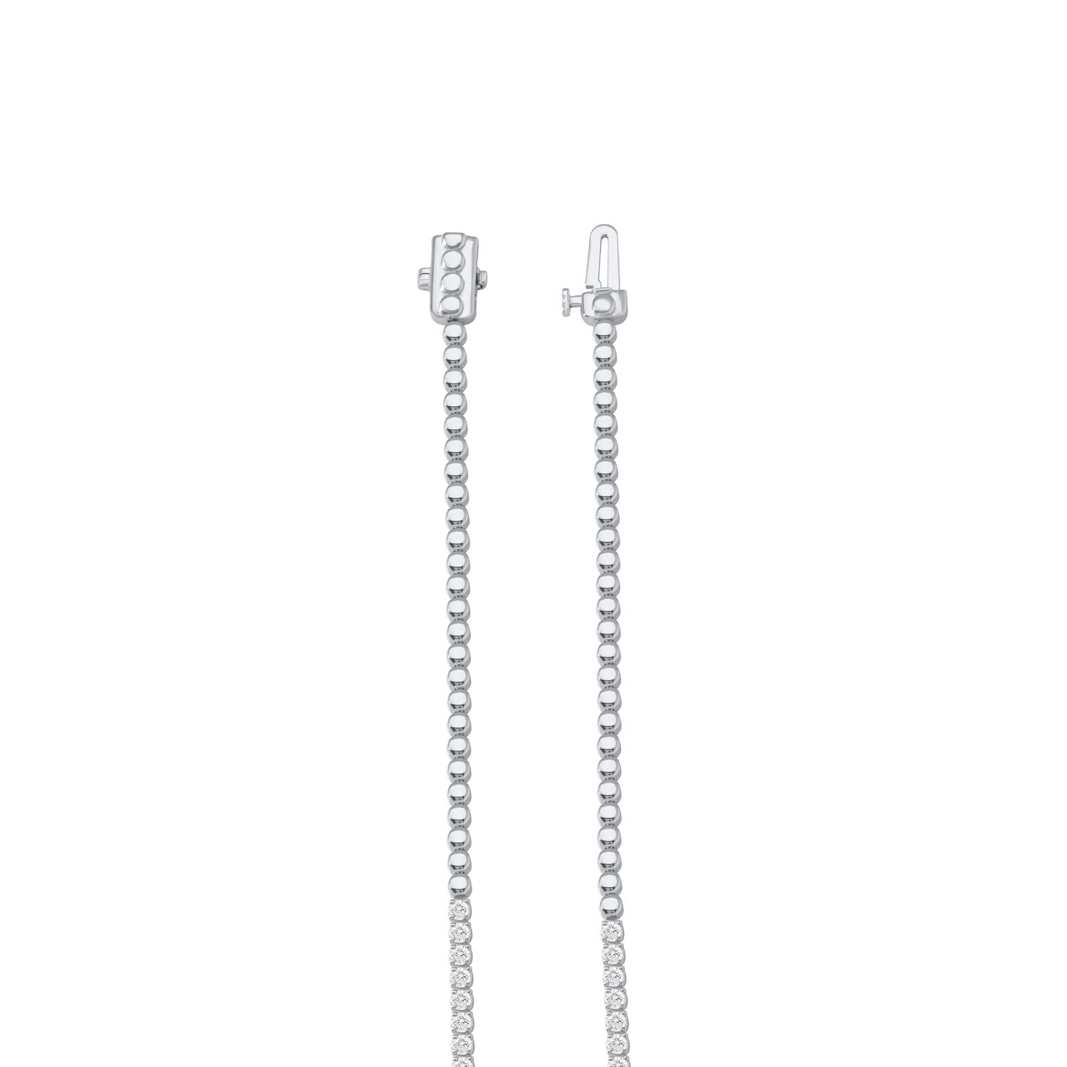 925 Silver Lab Grown Diamond Tennis Necklace - Dewberry Diamonds