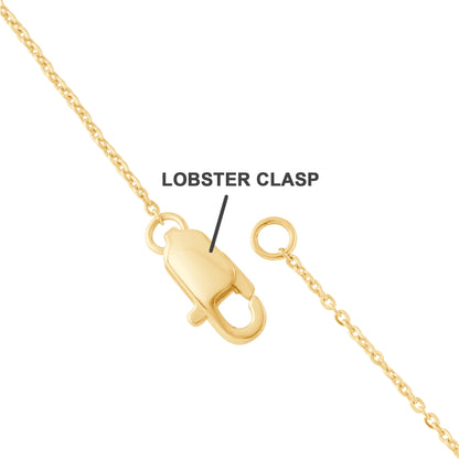 14K Gold Lab Grown Diamond Four Leaf Open Clover Necklace