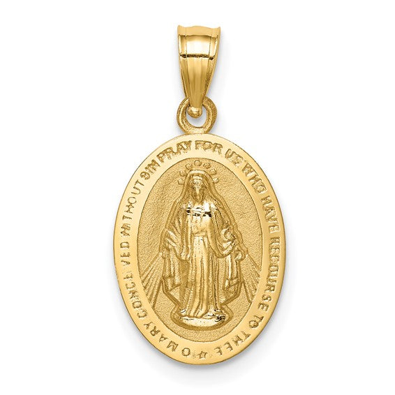 14K Miraculous Medal Pendant