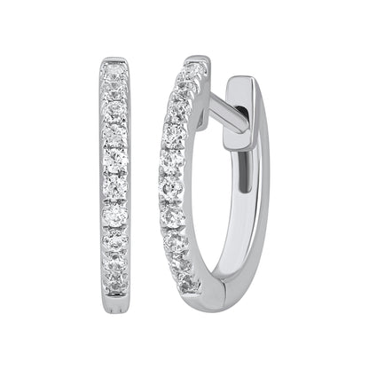 0.2 Ct Lab Grown Diamond Huggie Hoop Earrings