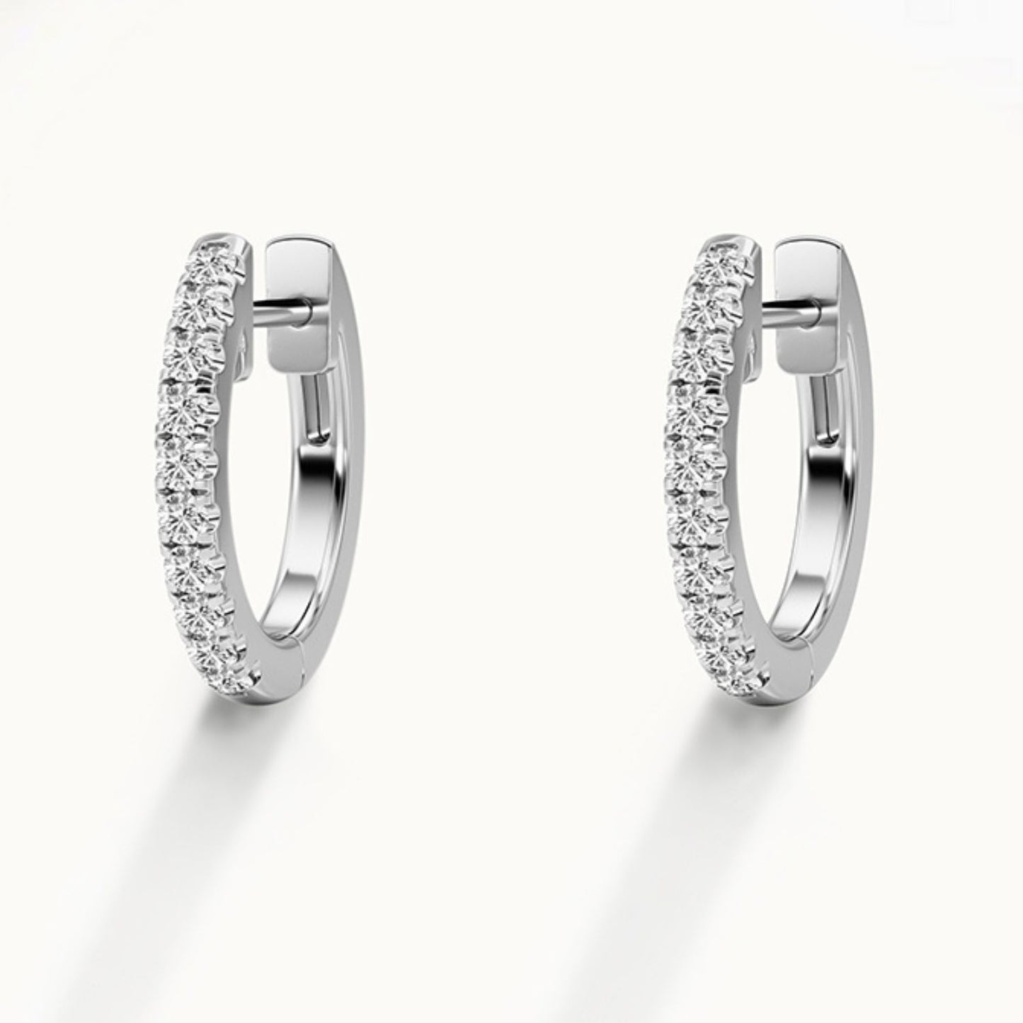 0.2 Ct Lab Grown Diamond Huggie Hoop Earrings