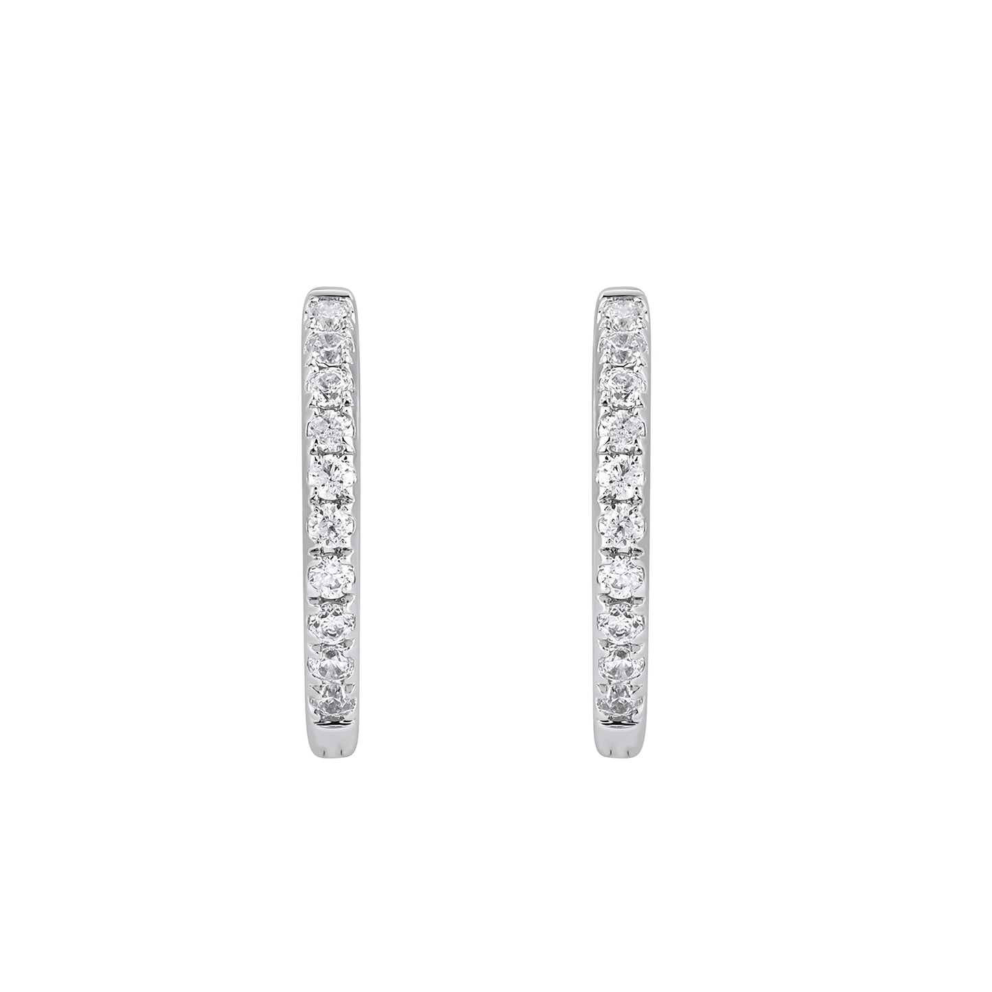 0.2 Ct Lab Grown Diamond Huggie Hoop Earrings