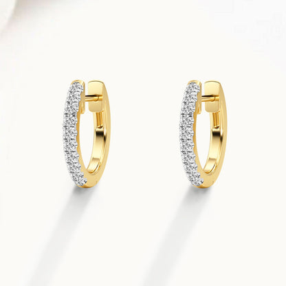 0.2 Ct Lab Grown Diamond Huggie Hoop Earrings