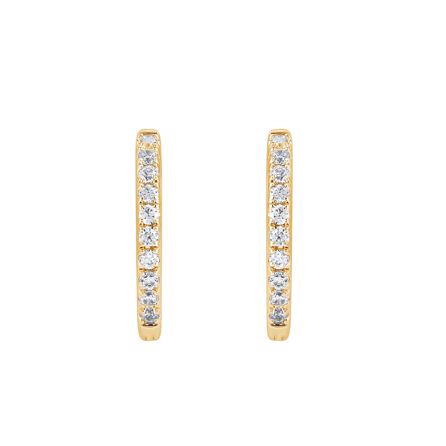 0.2 Ct Lab Grown Diamond Huggie Hoop Earrings
