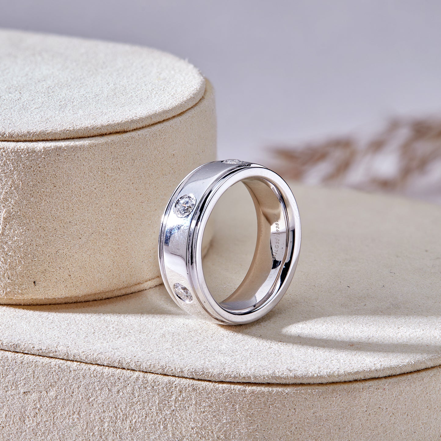 1.25 CT Men’s 925 Sterling Silver Round Lab-Grown Diamonds Band