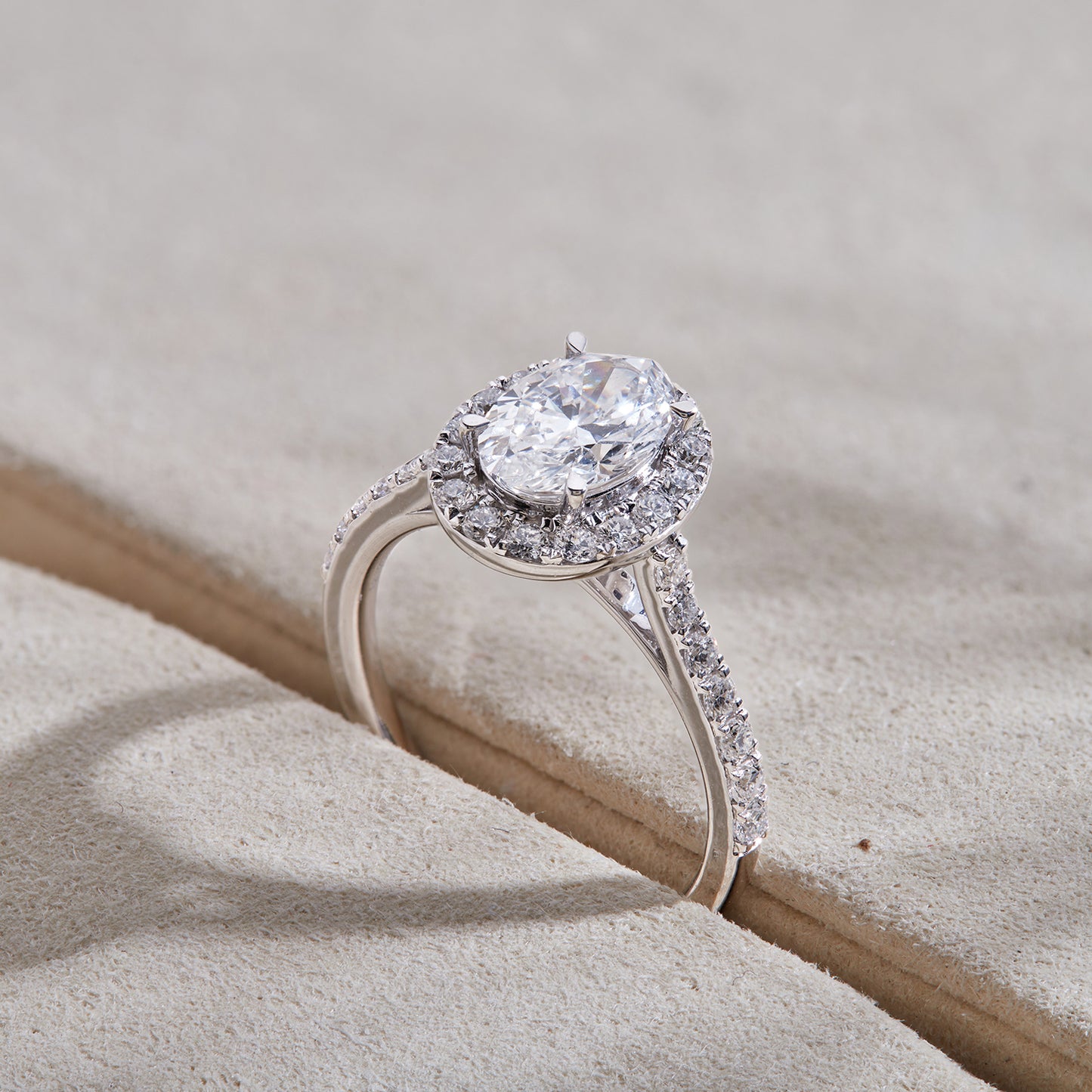 1.5 Cttw 925 Sterling Silver Solitaire with Side Accent Diamond Ring
