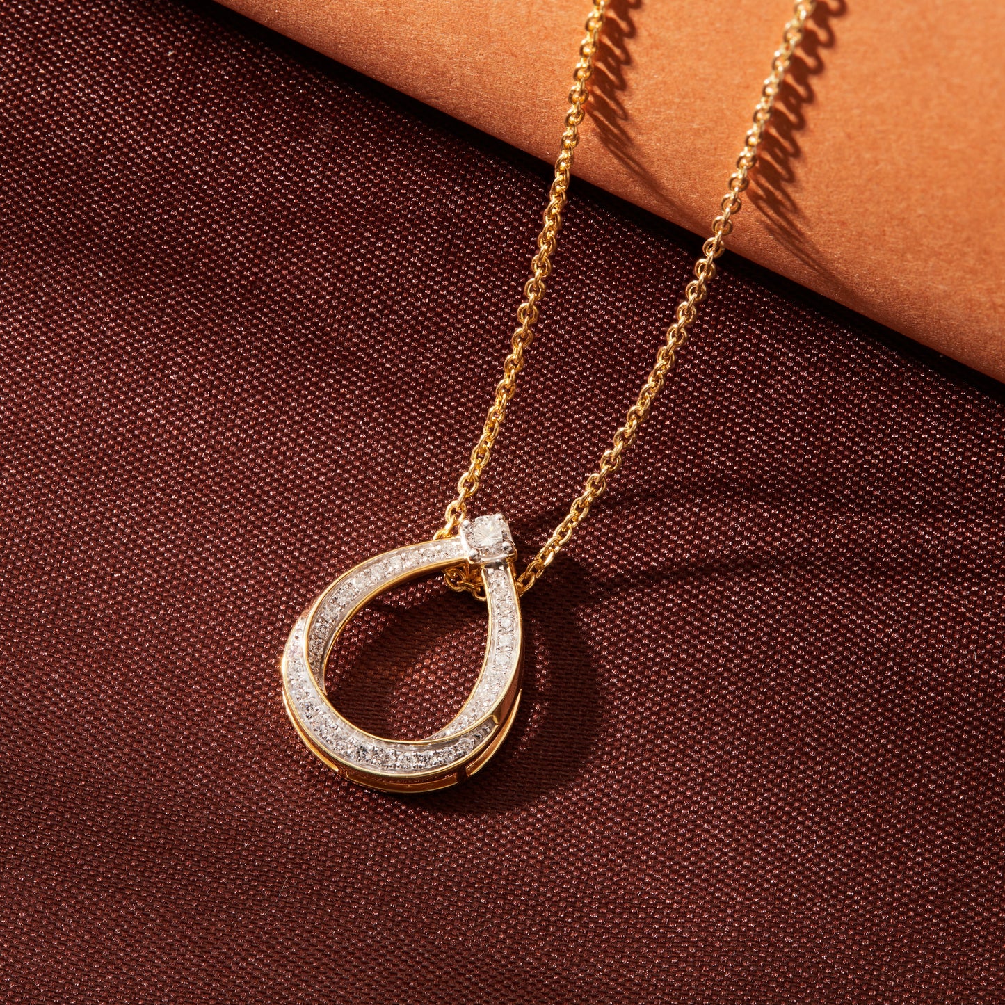 0.20 Ct Lab Grown Diamond 925 Silver Teardrop Pendant Necklace