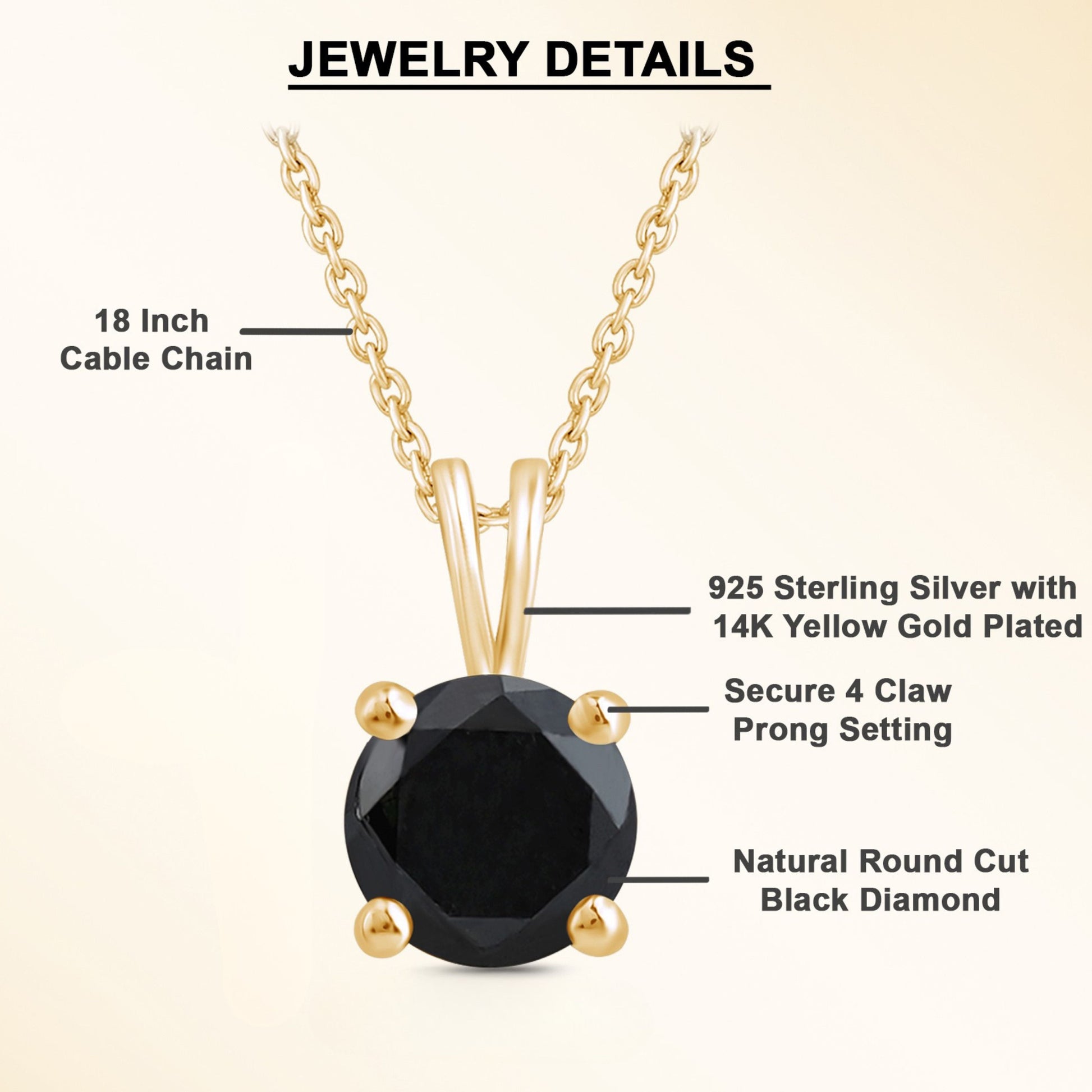 Everyday Black Diamond Pendant - Dewberry Diamonds