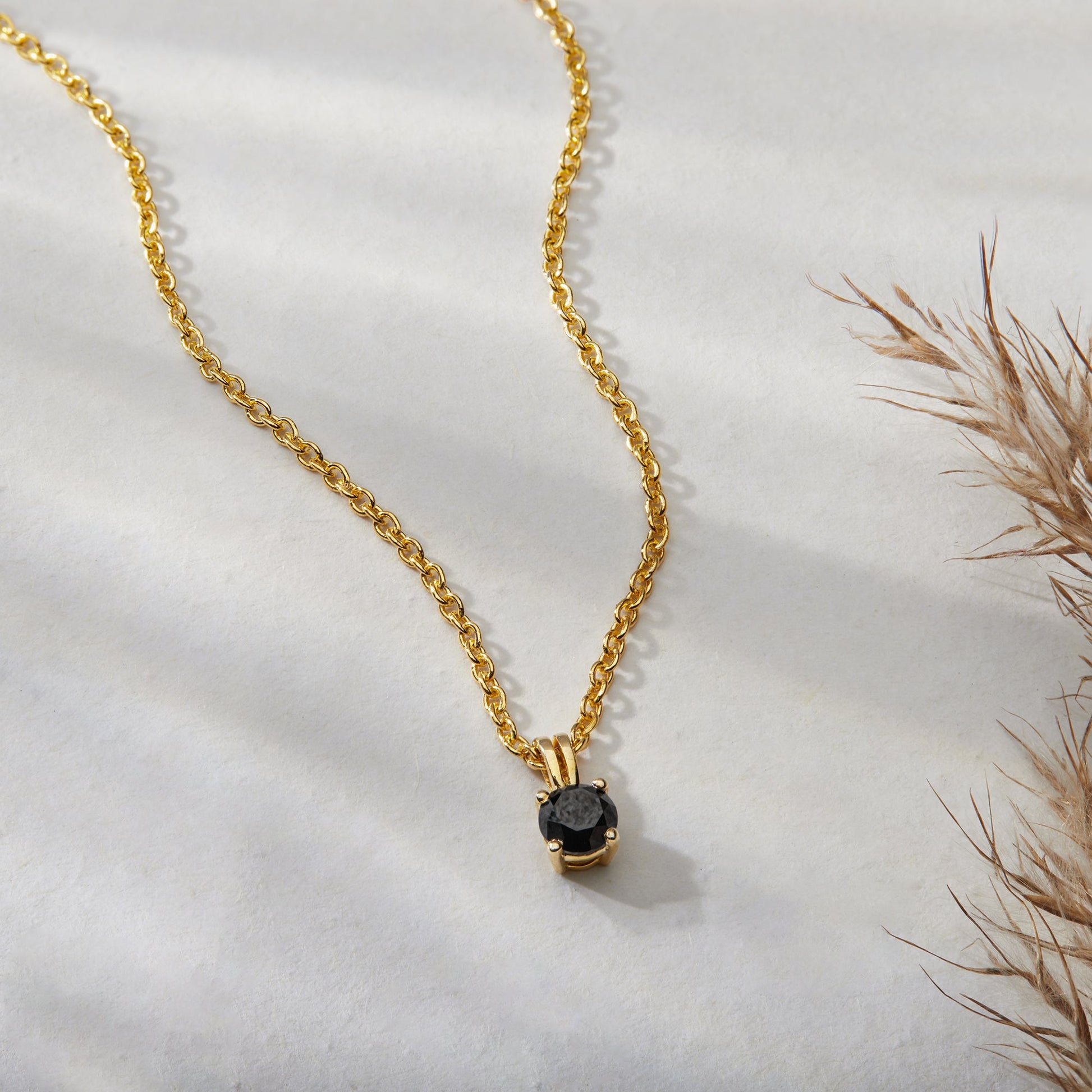 Everyday Black Diamond Pendant - Dewberry Diamonds