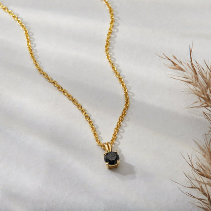 Everyday Black Diamond Pendant - Dewberry Diamonds