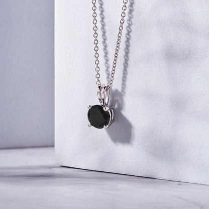 Everyday Black Diamond Pendant - Dewberry Diamonds