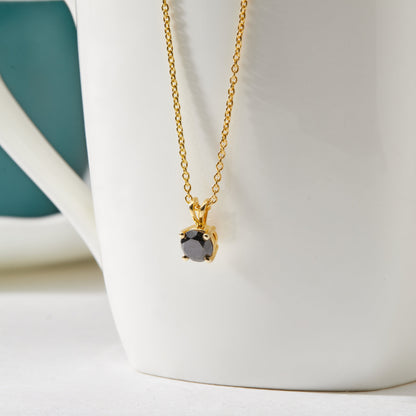 Everyday Black Diamond Pendant - Dewberry Diamonds