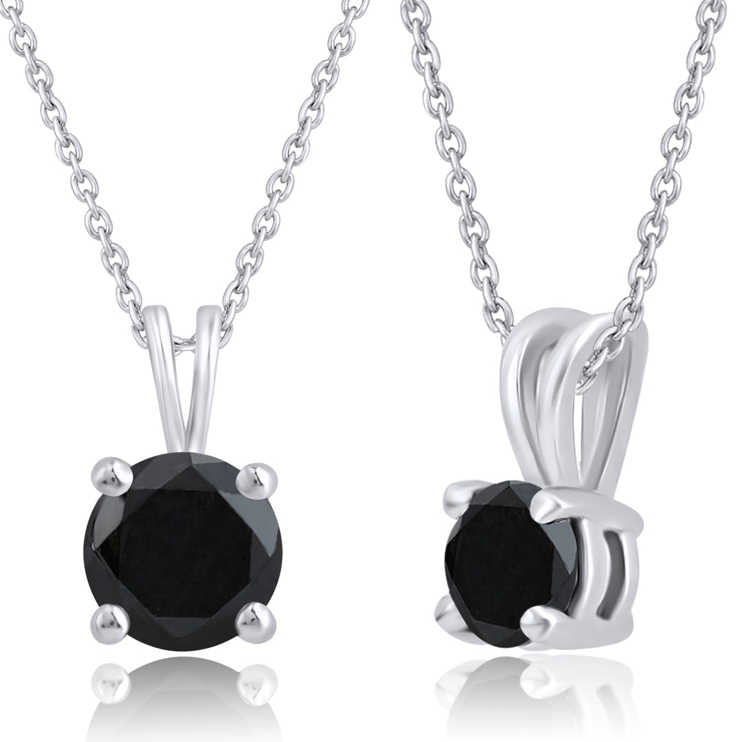 Everyday Black Diamond Pendant - Dewberry Diamonds