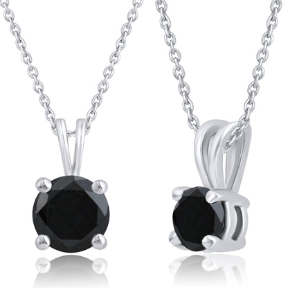 Everyday Black Diamond Pendant - Dewberry Diamonds