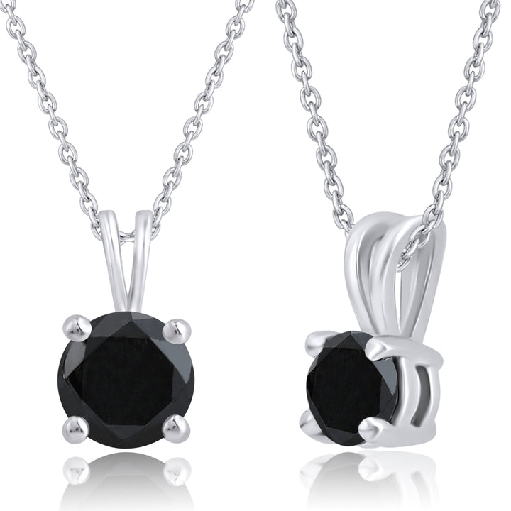 Everyday Black Diamond Pendant - Dewberry Diamonds